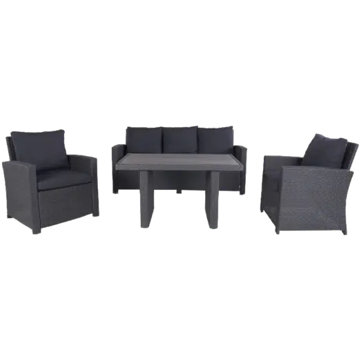 Langø sofasæt inkl. hyndersort 