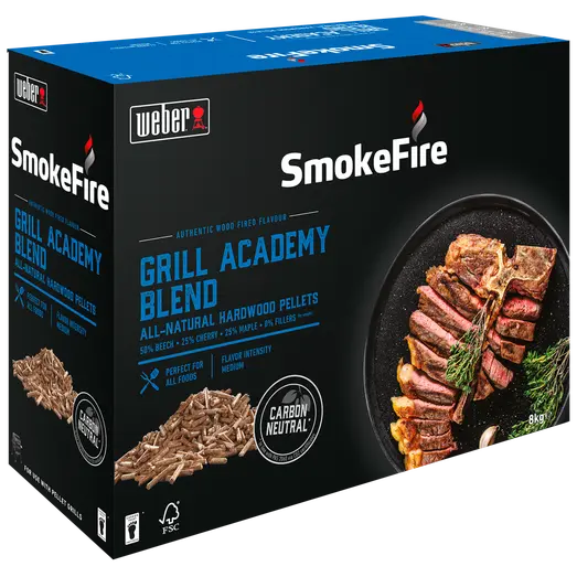 Weber SmokeFire træpiller Academy-blanding 8 kg