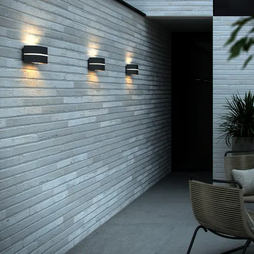 Nordlux Sibelius udendørs væglampe E27 antracit