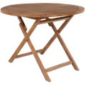 Bali havebord teaktræ Ø100 cm