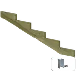 Plus 19º Trappevange 5 trin m/beslag Trindybde 39 cm