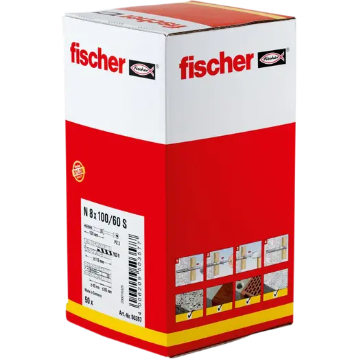 Fischer sømdyvel 8x100/60 N-S 50 stk