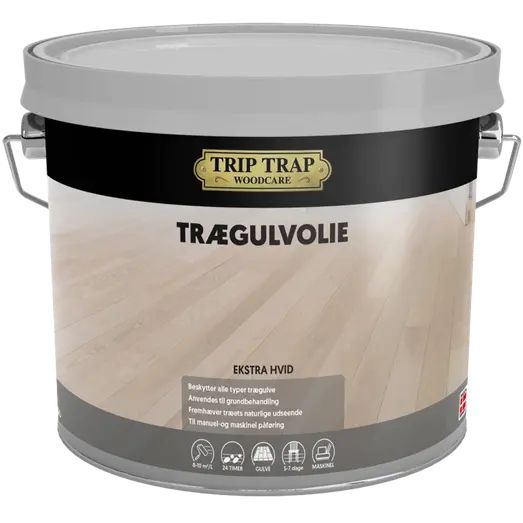 Trip Trap trægulvolie ekstra hvid