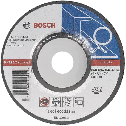 Bosch Expert A30 T BF forkrøbbet skrubskive til metal Ø125 mm