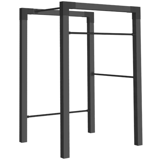 PLUS Outdoor fitness model 1 Sort sort m/sorte beslag