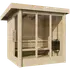 Saunahytte Anita m/glasfront/dør 4 pers. (uden ovn)