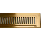 Purus Line Rib ramme og rist 1000 mm messing