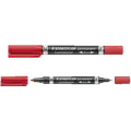 Staedtler permanent marker rød duo fin/mellem
