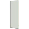 Scanbad brusevæg D 89x197,8cm børstet satin/klart glas