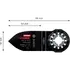 Bosch EXPERT AVZ 32 RT10 slibefinger, 32x53 mm