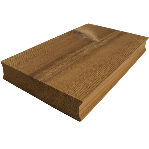 ThermoWood® terrassebrædder høvlet afrundede hjørner 32x150 mm