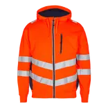 F.Engel Safety sweat cardigan orange/blue ink