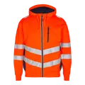 F.Engel Safety sweat cardigan orange/blue ink
