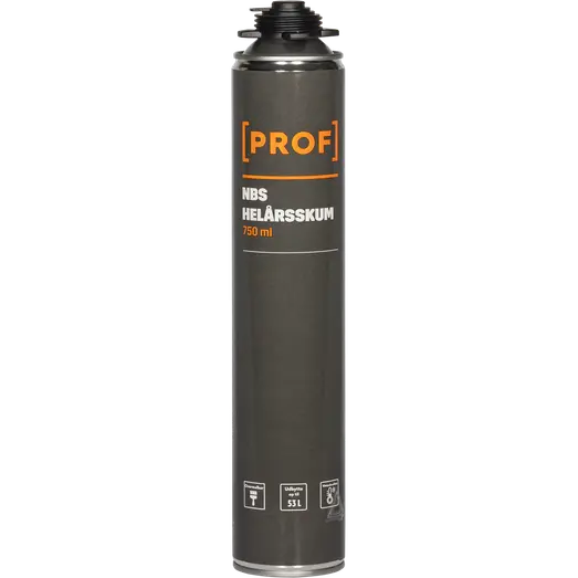 Prof NBS helårsskum PU 750 ml