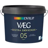 Dyrup Væg 05 vægmaling ekstra dækkende hvid 9 L