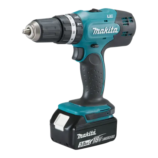 Makita DHP453SFX4 18V LXT slagboremaskine 2x3,0 Ah