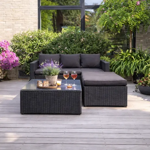 Sejerø sofasæt med bord sort