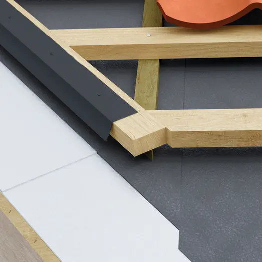 Icopal alu-skotrendefod 1F sort 1 m