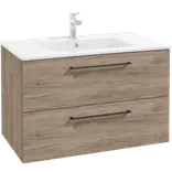 Milobad badmiljø Milano 80 cm mørk eg
