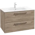 Milobad badmiljø Milano 80 cm mørk eg