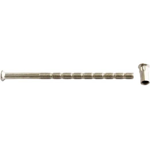 Habo knækskrue med hylstermøtrik M5x90mm forniklet