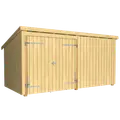 Plus Nordic Multi havehus 9,5 m² 2 moduler med dobbeltdør lukket front