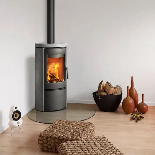 Varde Shape 2 Air brændeovn grå fedtsten