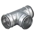 Duka metal t-stykke DTCPU Ø125 mm