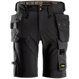 Snickers 6175 Allroundwork shorts 4-vejs stretch m/hylsterlommer sort