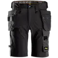 Snickers 6175 Allroundwork shorts 4-vejs stretch m/hylsterlommer sort