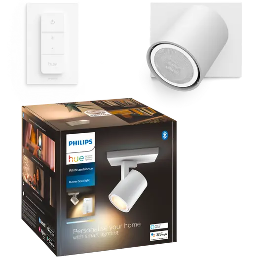 Philips Hue Runner Enkelt Spot hvid
