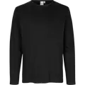 ID Interlock herre langærmet t-shirt sort