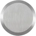 Jasa blindskilt Ø52 mm x 12 mm massiv rustfri stål