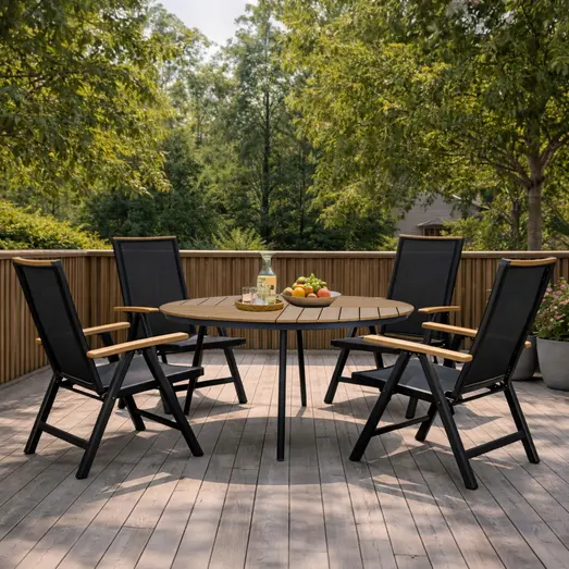 Morsø havemøbelsæt med 4 Morsø positionsstole