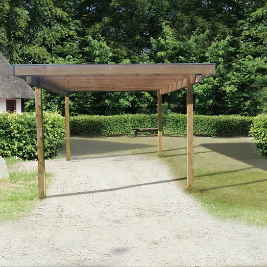 Frode carport 320x374 cm - UDEN TAG