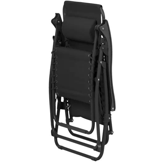 Positionsstol metal sort m/nakkehynde