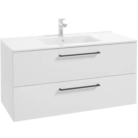 Milobad badmiljø Alpine 100 cm mat hvid