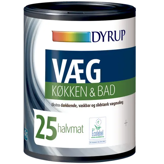 Dyrup vægmaling køkken og bad 25 hvid