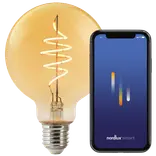 Nordlux smart pære LED E27 G95 4,7W ravfarvet
