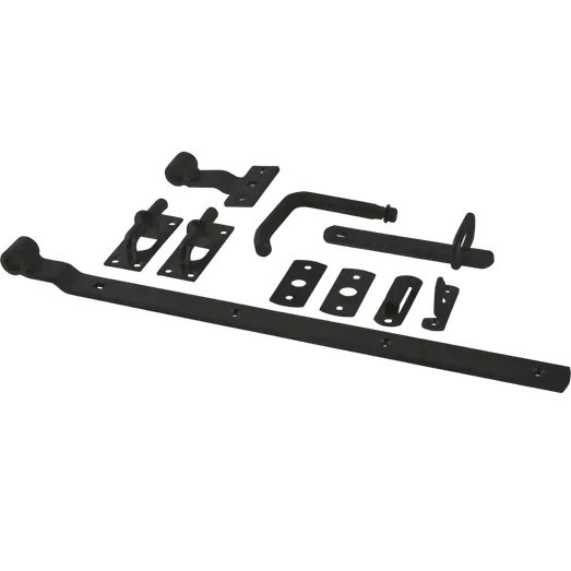 PLUS Lågebeslag universal til enkeltlåge sort