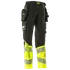 Mascot Accelerate Safe bukser med hængelommer sort/hi-vis gul