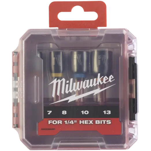 Milwaukee schockwave™ magnetisk slagtoppesæt 4 dele