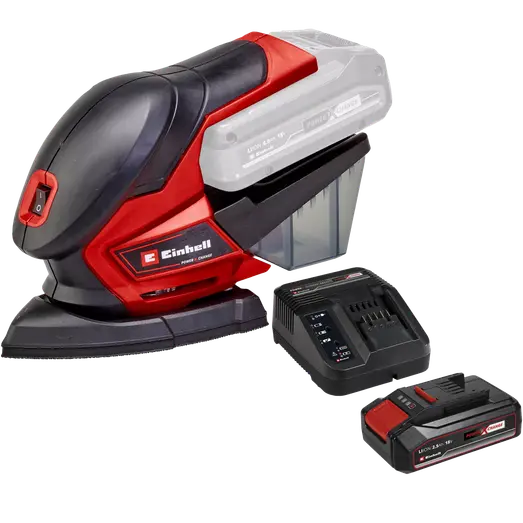Einhell TE-OS 18/150 18V multisliber 150x150x100 mm 2,5Ah batteri og opladersæt