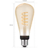 Philips Hue LED edison pære E27 7W ST72 filament hvid ambiente