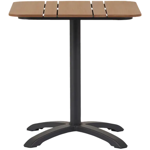 Morsø cafébord Alu/nonwood 69x69 cm sort/teak