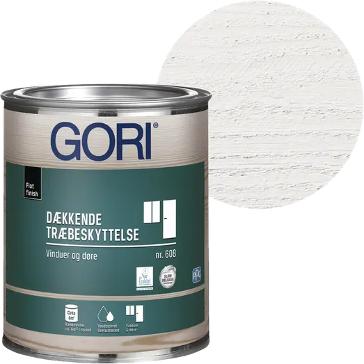 GORI 608 dækkende vinduesmaling ral 9010 hvid