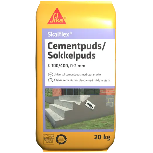 Skalflex cementpuds/sokkelpuds 20 kg