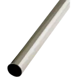 Stålrør Ø25 mm x 2,44 m børstet stål