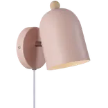 Nordlux Gaston væglampe E27 støvet rosa