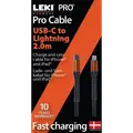 Leki bycph PRO kable USB-C til Lightning 2 m